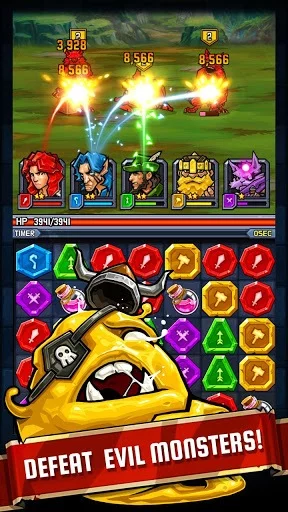 Изображение игры: Match Hero: Legendary Puzzle RPG