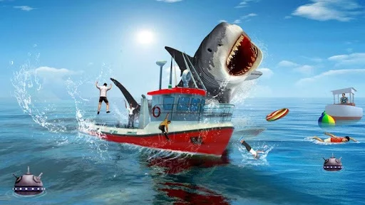 Изображение игры: Shark Shark Run