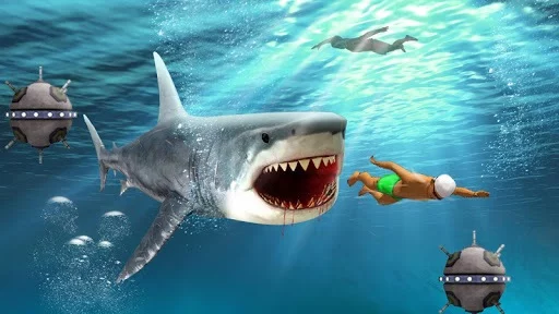 Изображение игры: Shark Shark Run