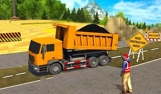Изображение игры: Road Builder Construction Sim Games