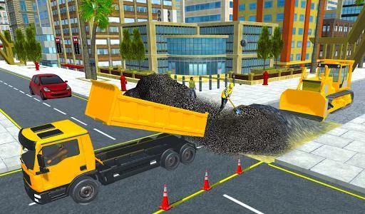 Изображение игры: Road Builder Construction Sim Games