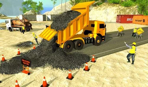 Изображение игры: Road Builder Construction Sim Games