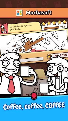 Изображение игры: Idle Coffee Inc. - Caffeine Rush Simulator Clicker