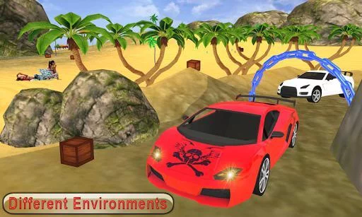 Изображение игры: Water Surfer car Floating Beach Drive