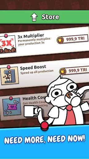 Изображение игры: Idle Coffee Inc. - Caffeine Rush Simulator Clicker