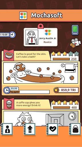 Изображение игры: Idle Coffee Inc. - Caffeine Rush Simulator Clicker