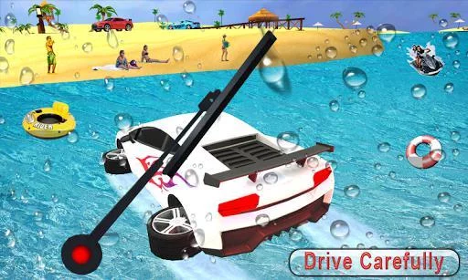 Изображение игры: Water Surfer car Floating Beach Drive