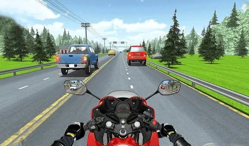 Изображение игры: Racing In Moto Traffic Stunt Race