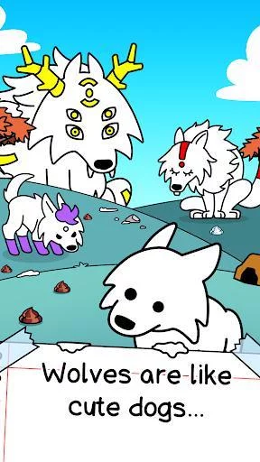 Изображение игры: Wolf Evolution - Merge and Create Mutant Wild Dogs