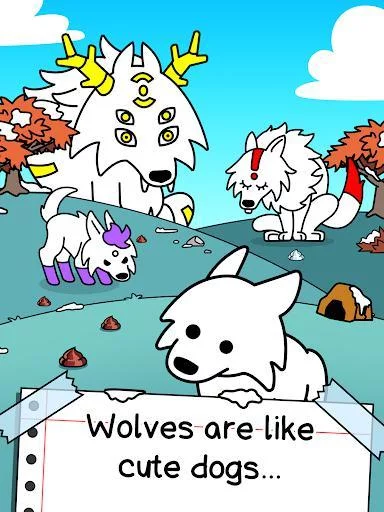 Изображение игры: Wolf Evolution - Merge and Create Mutant Wild Dogs