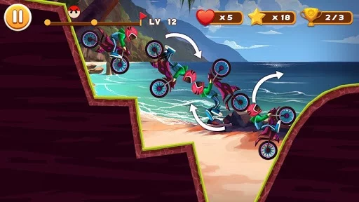 Изображение игры: Stunt Moto Racing