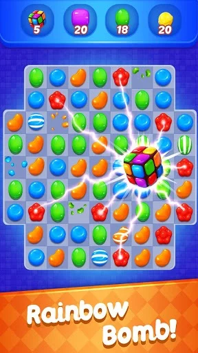 Изображение игры: Sweet Candy Witch - Match 3 Puzzle Free Games