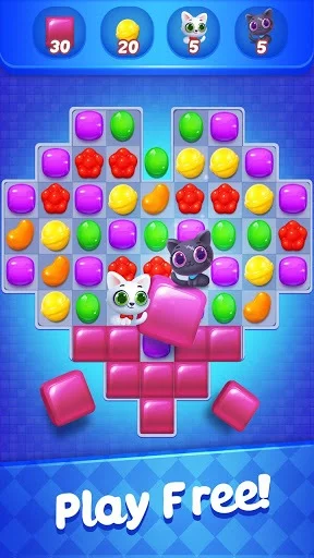 Изображение игры: Sweet Candy Witch - Match 3 Puzzle Free Games