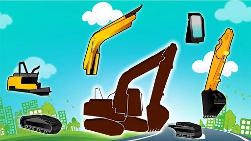 Изображение игры: Car puzzles for toddlers - Vehicle sounds