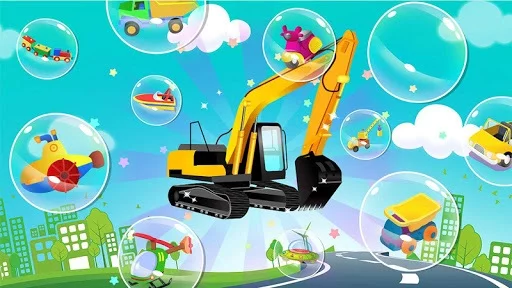 Изображение игры: Car puzzles for toddlers - Vehicle sounds