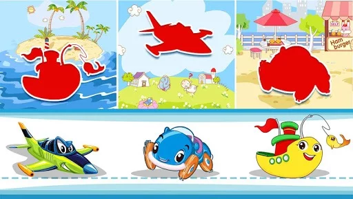 Изображение игры: Car puzzles for toddlers - Vehicle sounds