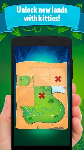 Изображение игры: Cute Cat Merge & Collect: Lost Relic Hunt Game