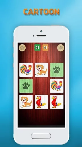 Изображение игры: Animals memory matching game
