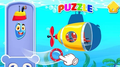 Изображение игры: Toddler car games - car Sounds Puzzle and Coloring