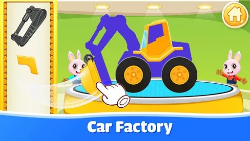 Изображение игры: Cars for kids - Car sounds - Car builder & factory