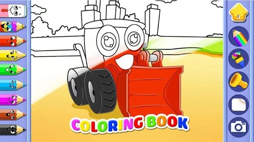 Изображение игры: Toddler car games - car Sounds Puzzle and Coloring