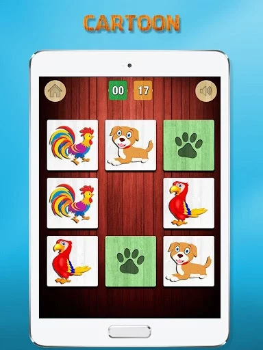 Изображение игры: Animals memory matching game