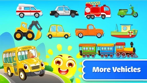 Изображение игры: Cars for kids - Car sounds - Car builder & factory