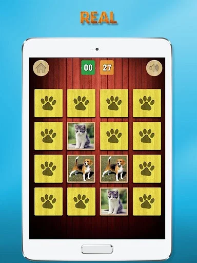 Изображение игры: Animals memory matching game