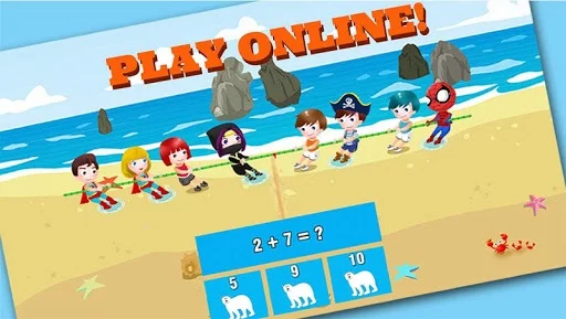 Изображение игры: Fun math game for kids online