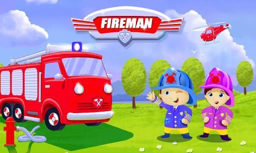 Изображение игры: Fireman Kids