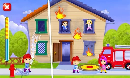 Изображение игры: Fireman Kids