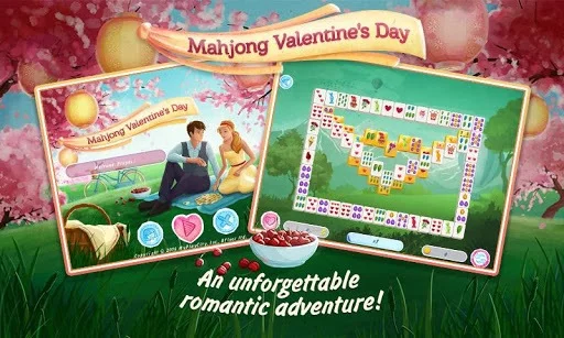 Изображение игры: Mahjong Valentine's Day Free