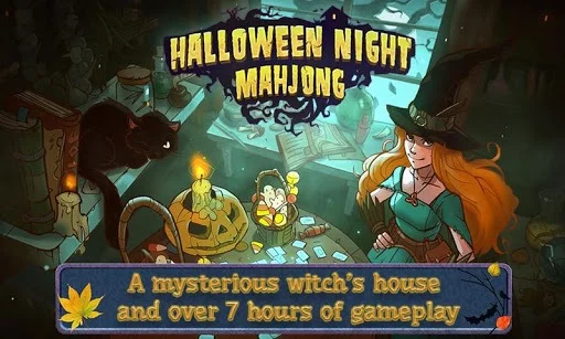 Изображение игры: Mahjong Halloween Night Free