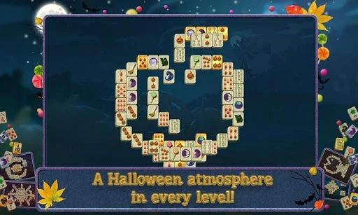 Изображение игры: Mahjong Halloween Night Free