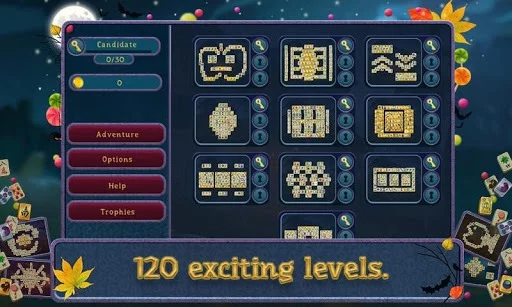 Изображение игры: Mahjong Halloween Night Free