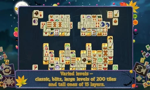 Изображение игры: Mahjong Halloween Night Free