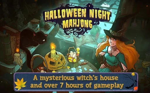 Изображение игры: Mahjong Halloween Night Free