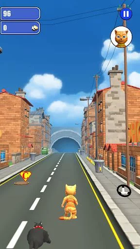 Изображение игры: Cat Leo Run - Talking Cat Leo vs. Dog