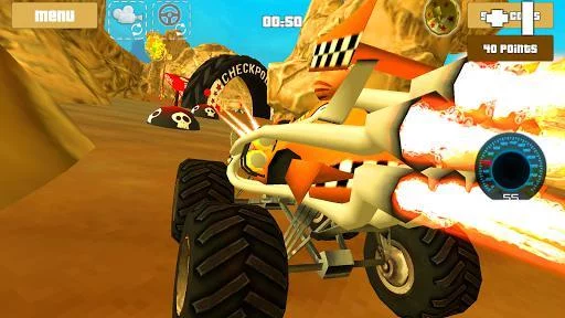 Изображение игры: Cat Race Car Extreme Driving