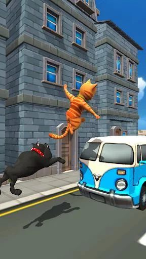 Изображение игры: Cat Leo Run - Talking Cat Leo vs. Dog