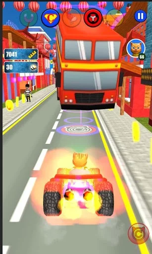 Изображение игры: Super Hero Cat Run