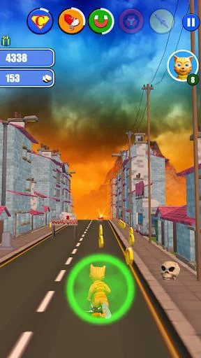 Изображение игры: Halloween Cat Monster Run