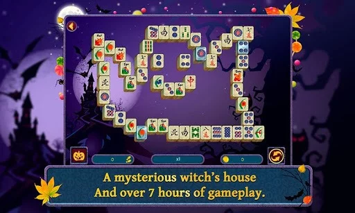 Изображение игры: Halloween Night 2 Mahjong Free