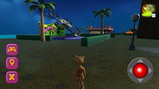 Изображение игры: Halloween Cat Theme Park 3D
