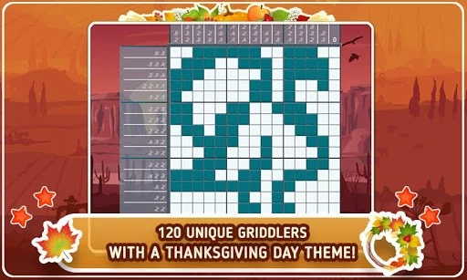 Изображение игры: Turkey Day Griddlers Free