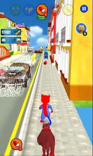 Изображение игры: Super Hero Cat Run