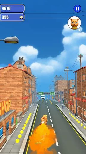 Изображение игры: Cat Leo Run - Talking Cat Leo vs. Dog