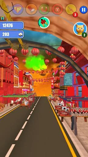 Изображение игры: Halloween Cat Monster Run