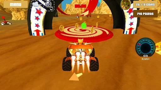Изображение игры: Cat Race Car Extreme Driving