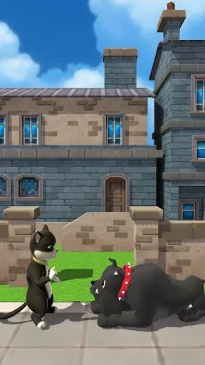 Изображение игры: Cat Leo Run - Talking Cat Leo vs. Dog